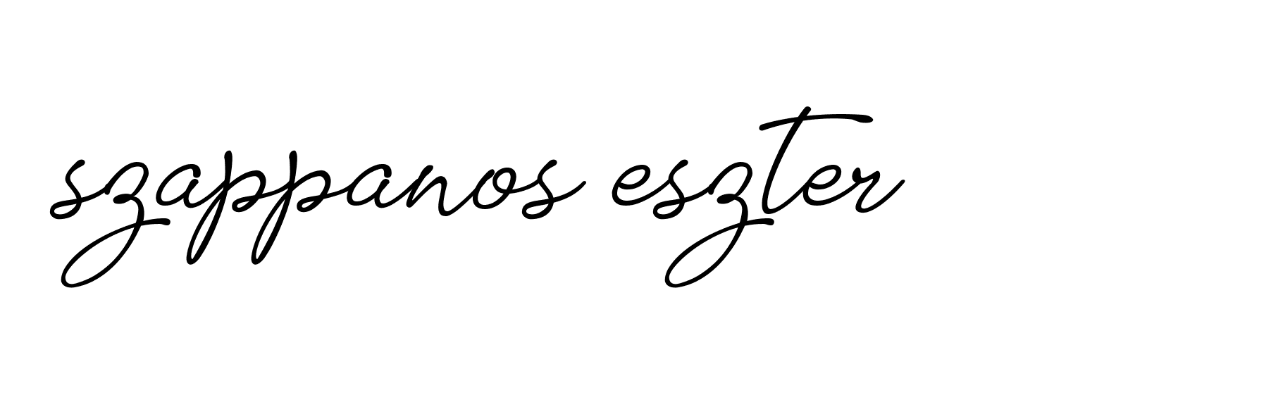 Signature of szappanos-eszter-