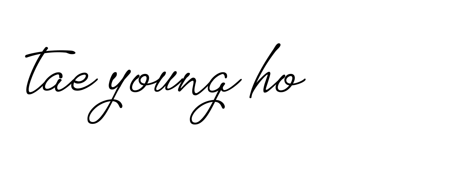 Signature of tae-young-ho