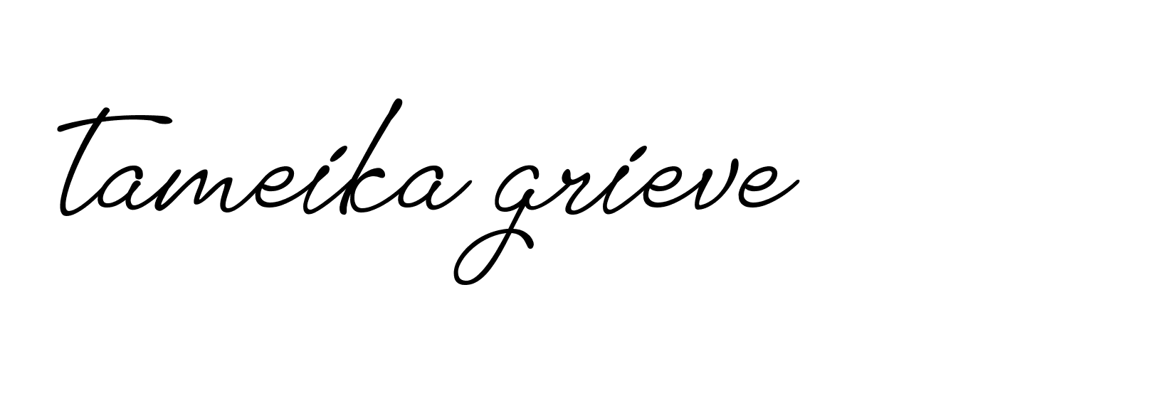 Signature of tameika-grieve-