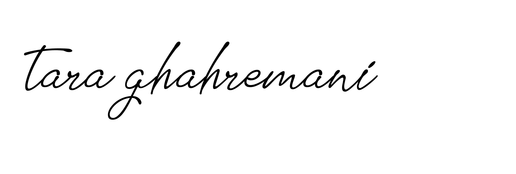 Signature of tara-ghahremani