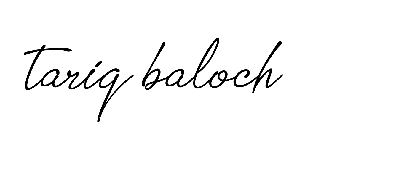 Signature of tariq-baloch