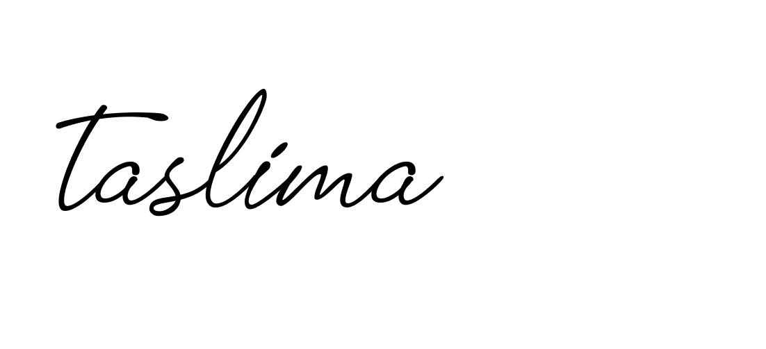 Signature of taslima