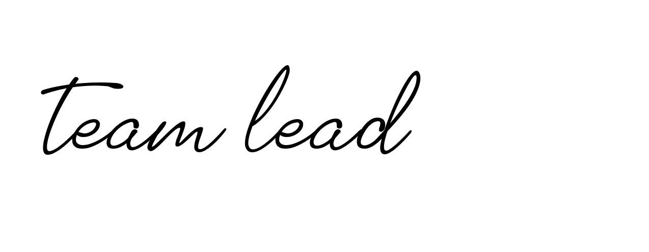 Signature of team-lead