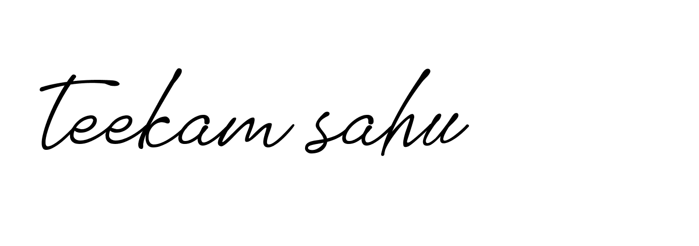 Signature of teekam-sahu