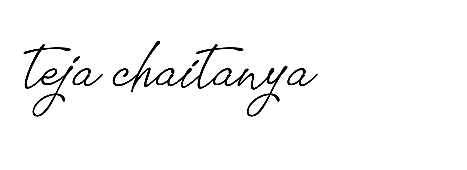 Signature of teja-chaitanya-