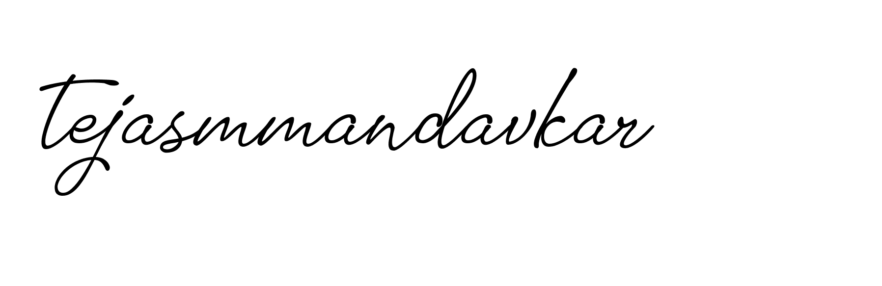 Signature of tejasmmandavkar