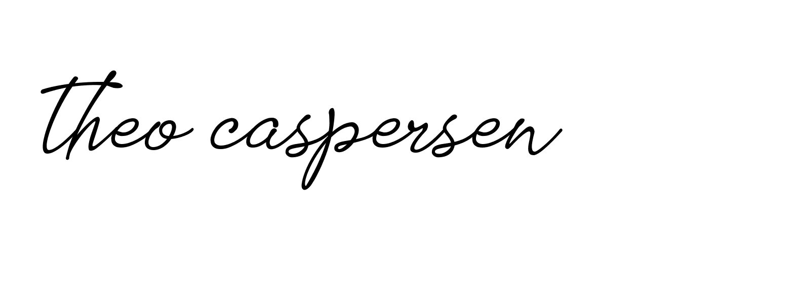 Signature of theo-caspersen