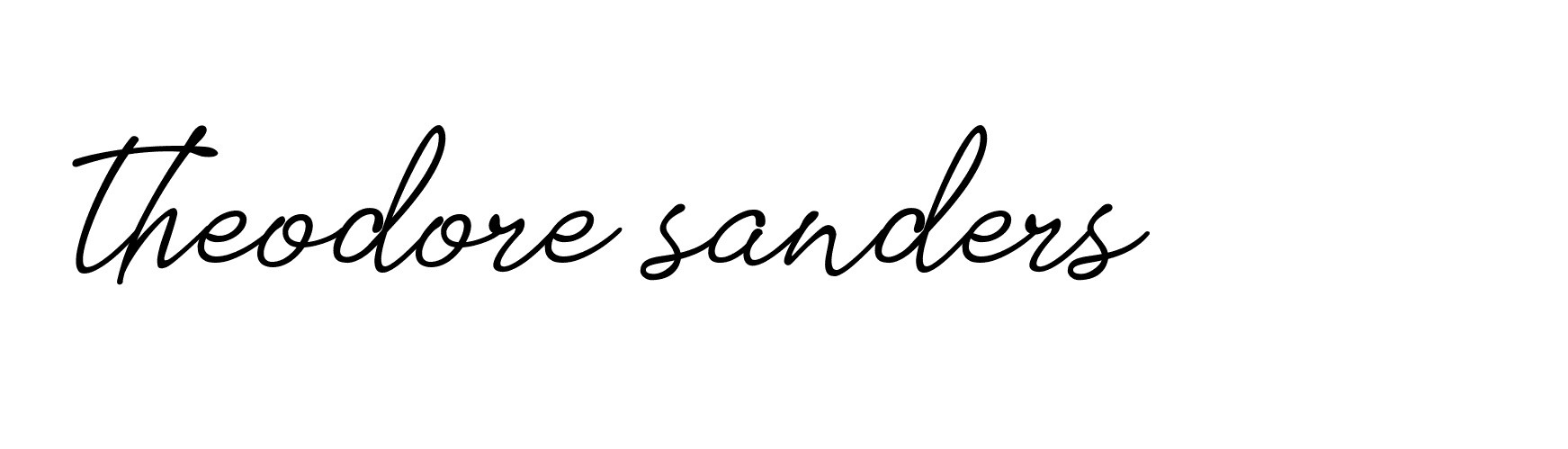 Signature of theodore-sanders