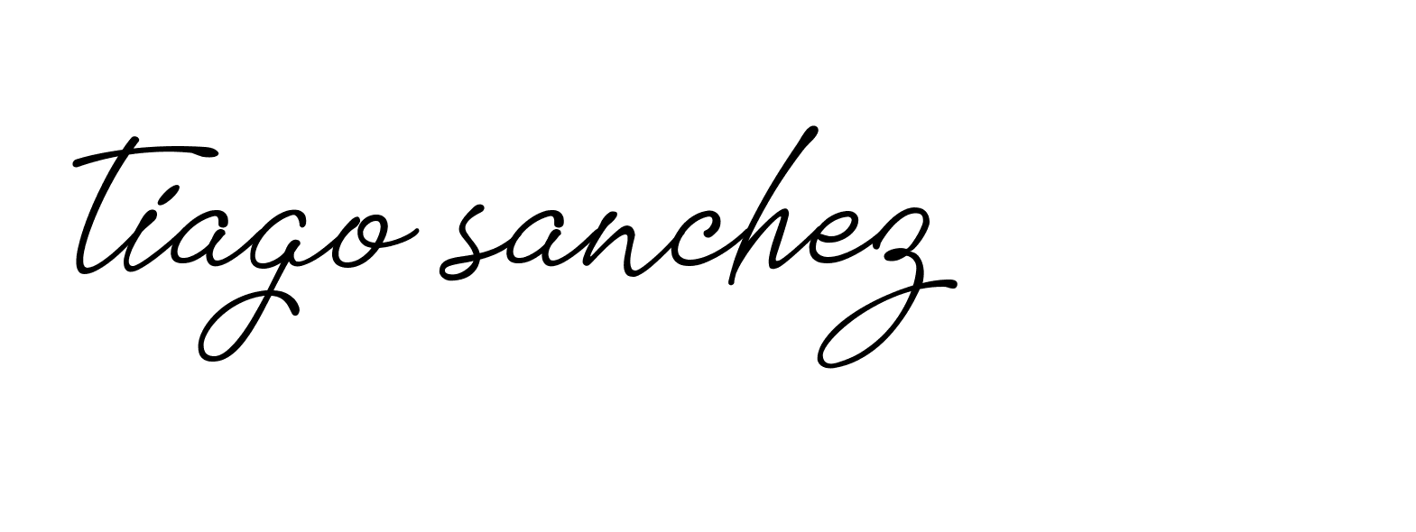 Signature of tiago-sanchez-