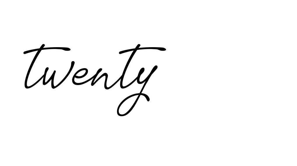 Signature of twenty