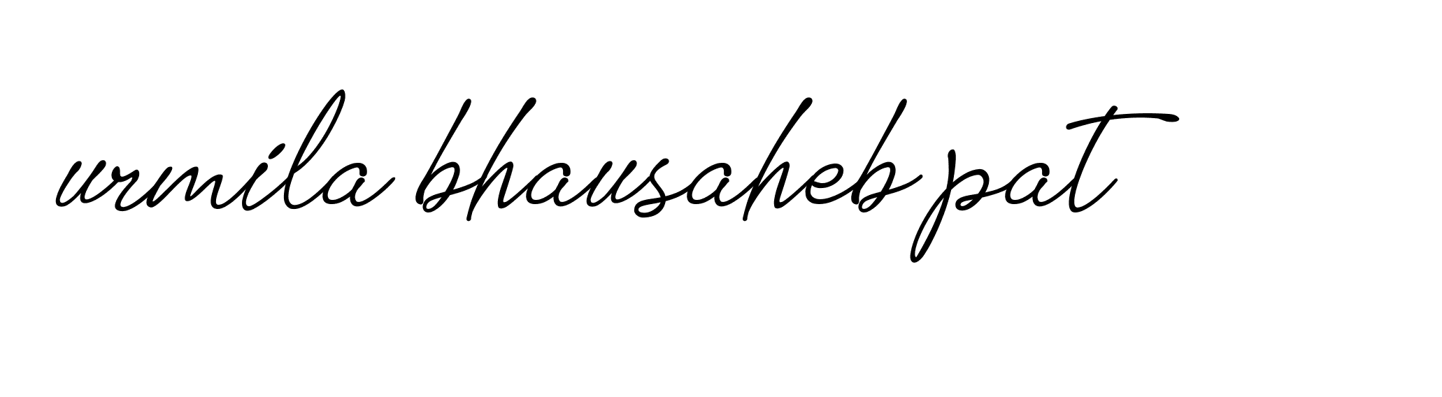 Signature of urmila-bhausaheb-pat