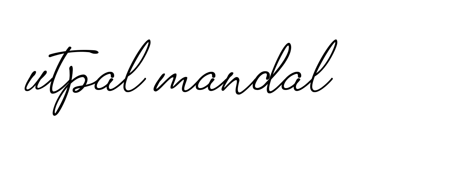 Signature of utpal-mandal