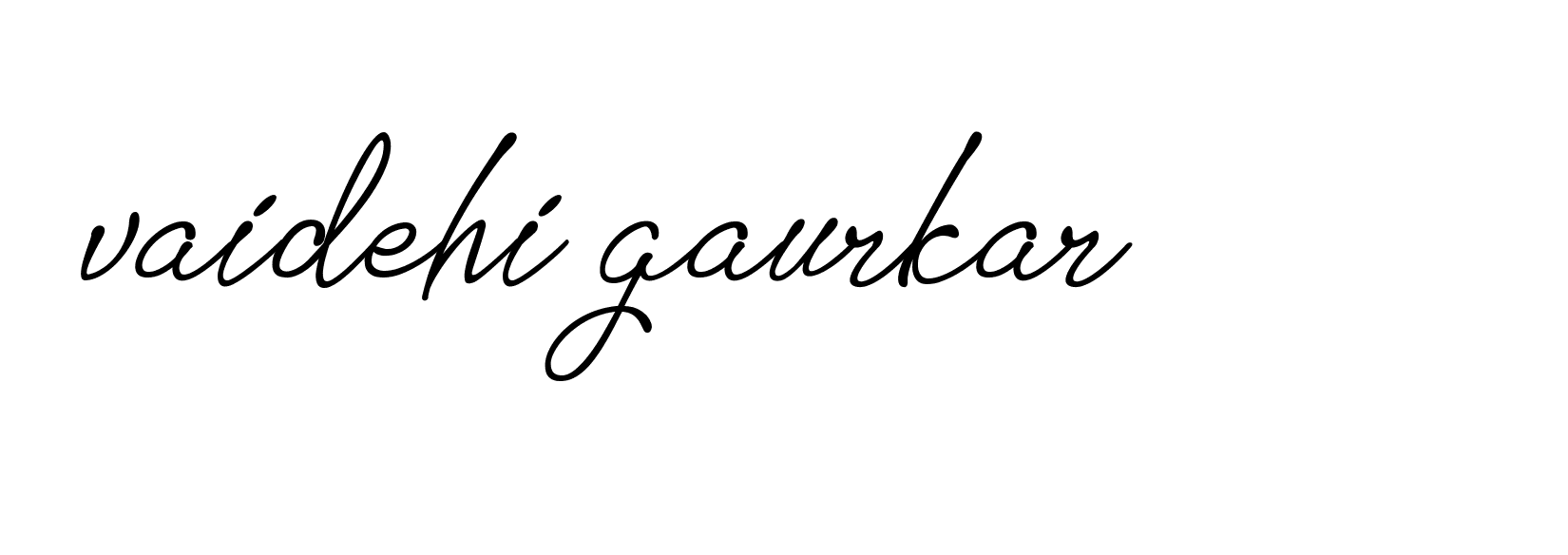 Signature of vaidehi-gaurkar