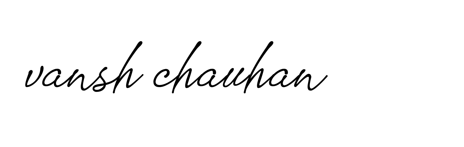 Signature of vansh-chauhan