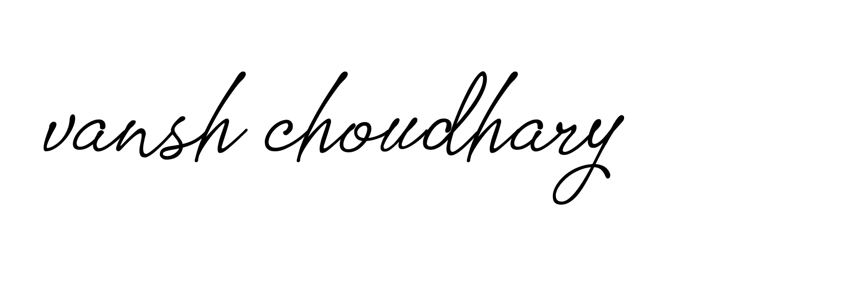 Signature of vansh-choudhary