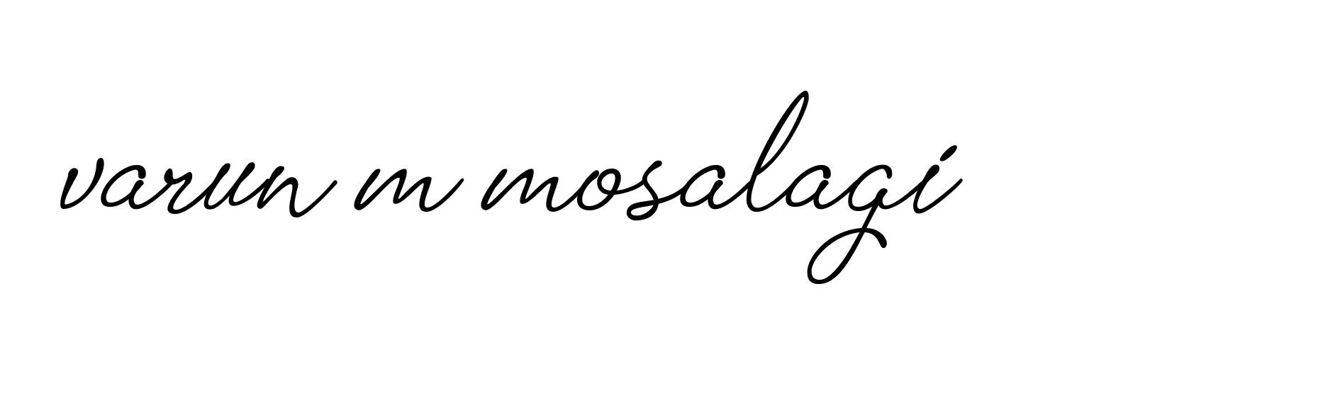 Signature of varun-m-mosalagi-