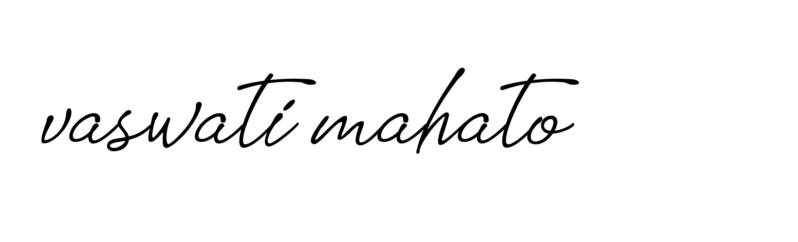 Signature of vaswati-mahato