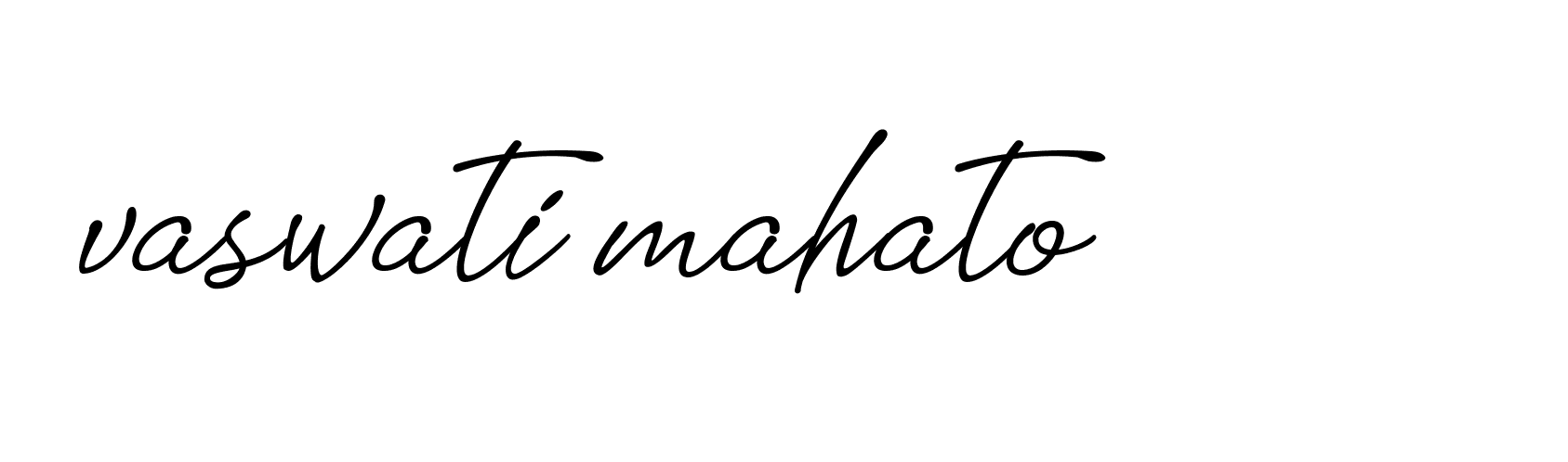 Signature of vaswati-mahato-