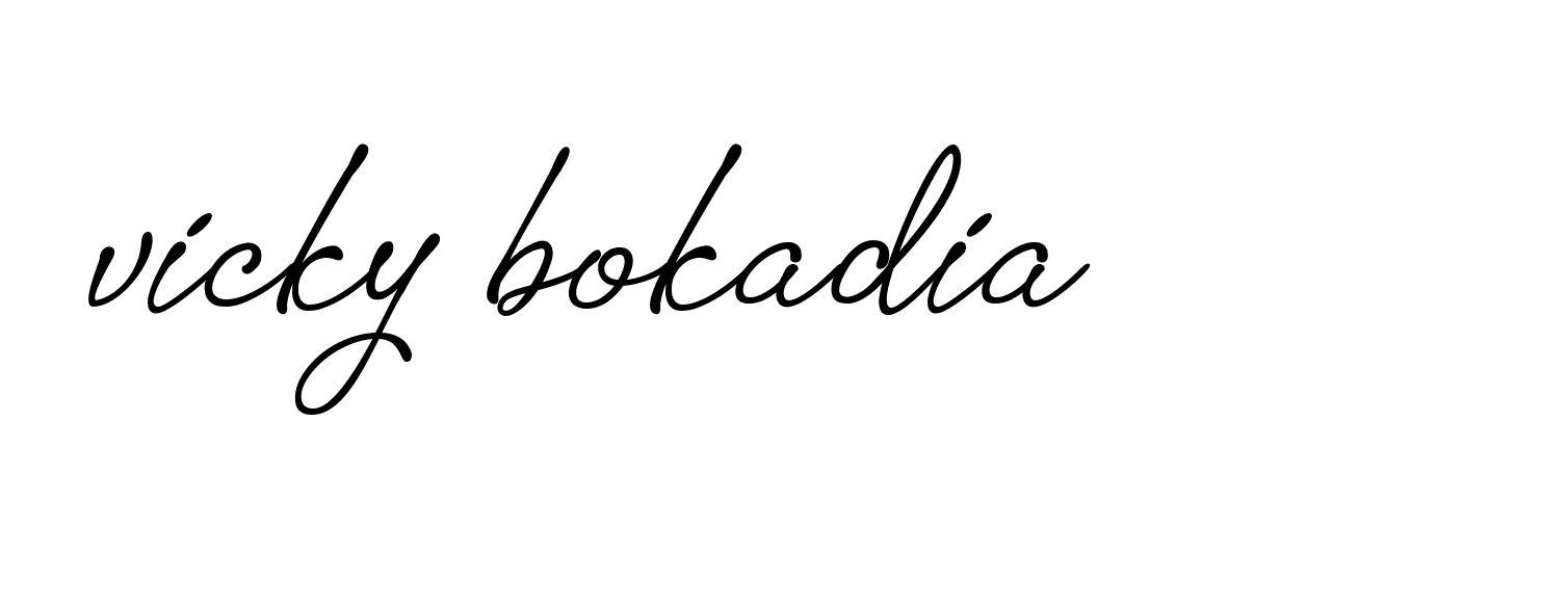 Signature of vicky-bokadia