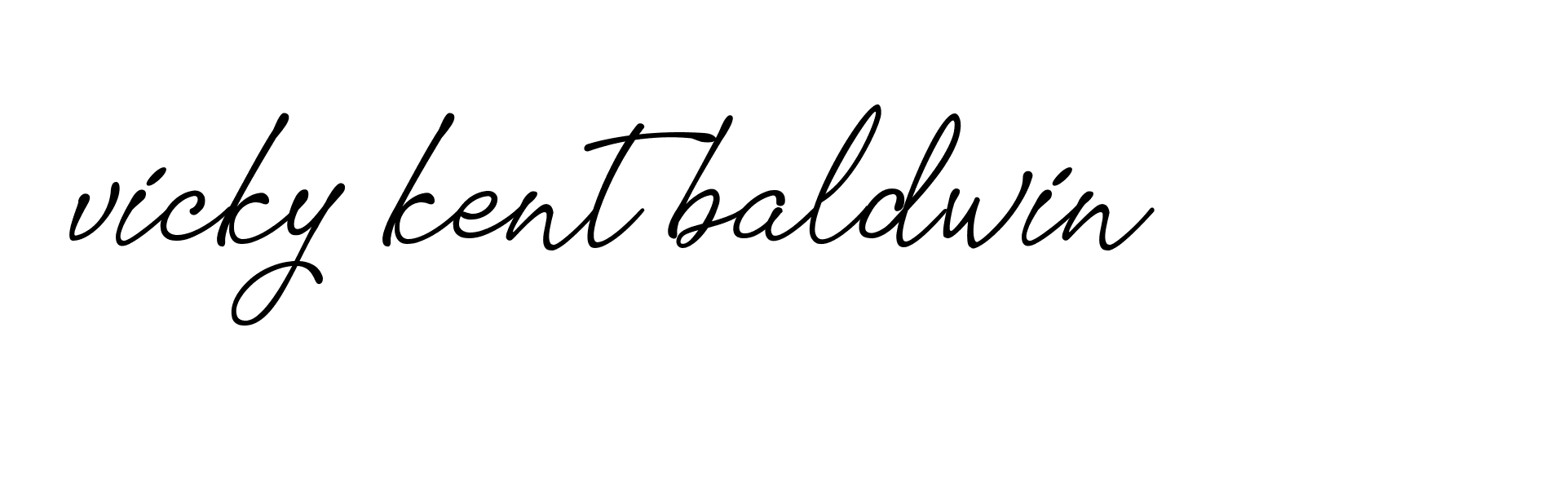 Signature of vicky-kent-baldwin-