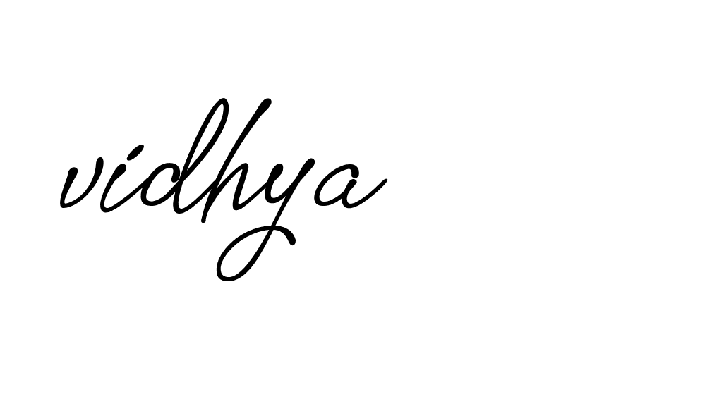 Signature of vidhya