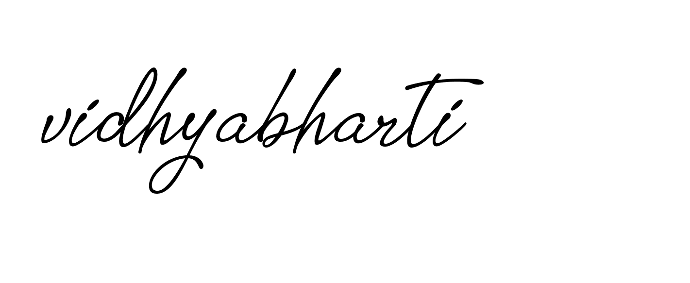 Signature of vidhyabharti