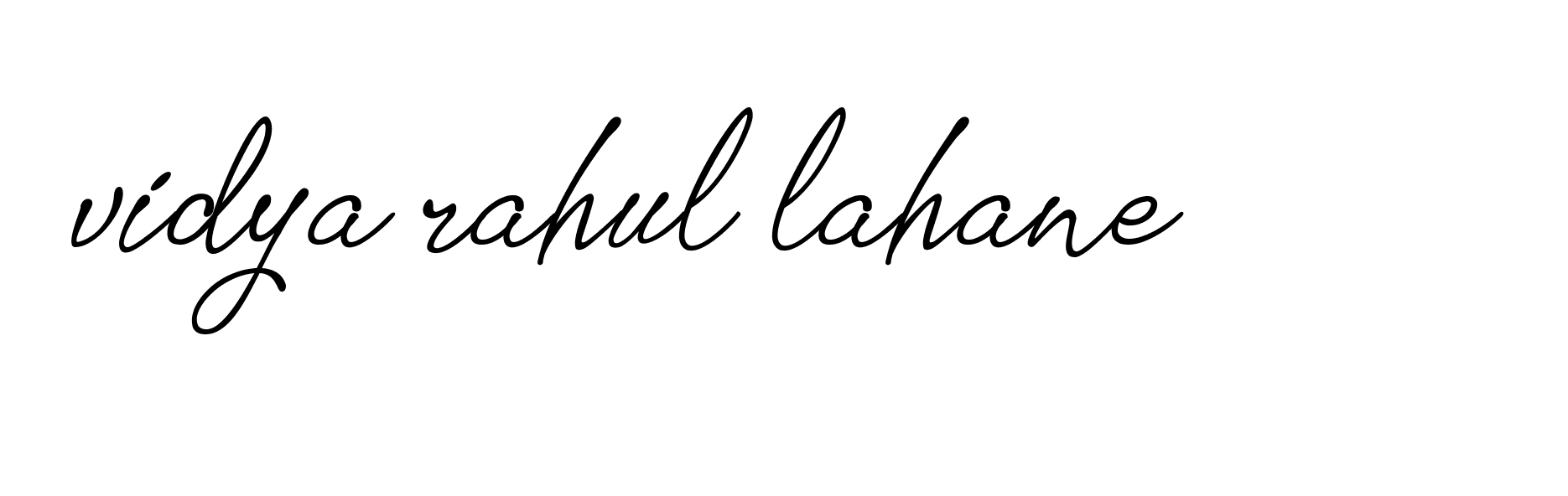 Signature of vidya-rahul-lahane