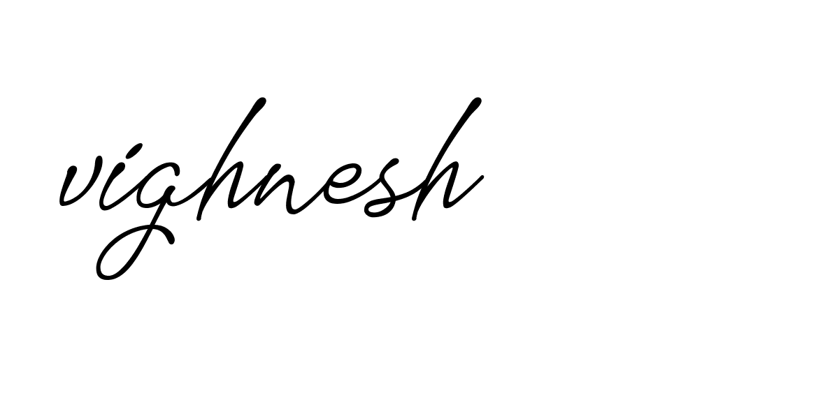 Signature of vighnesh-