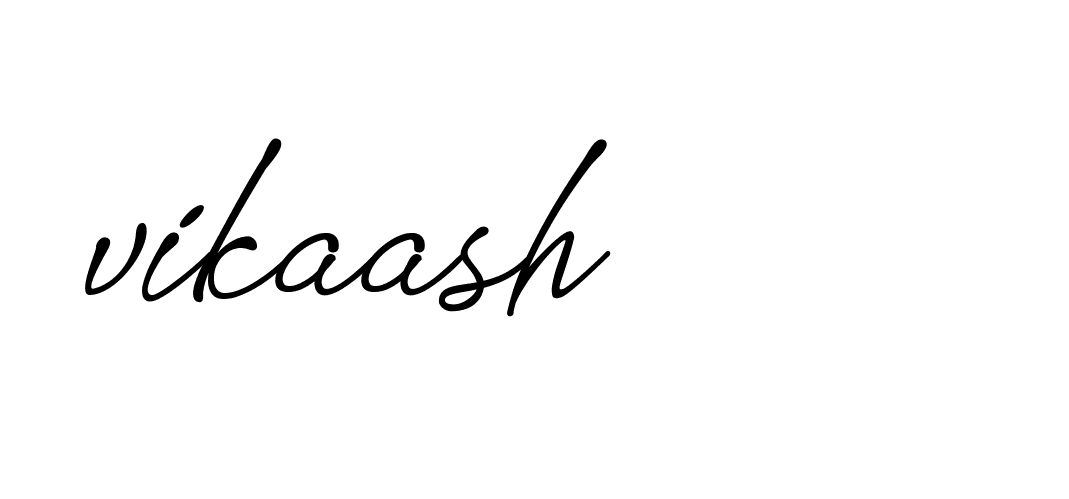 Signature of vikaash