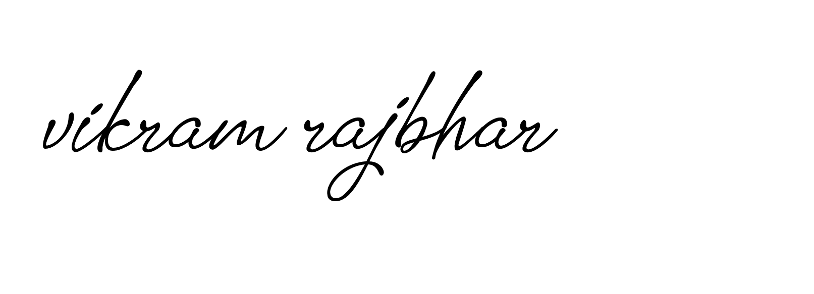 Signature of vikram-rajbhar-