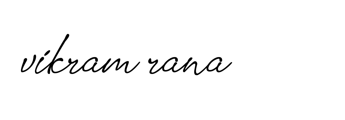 Signature of vikram-rana