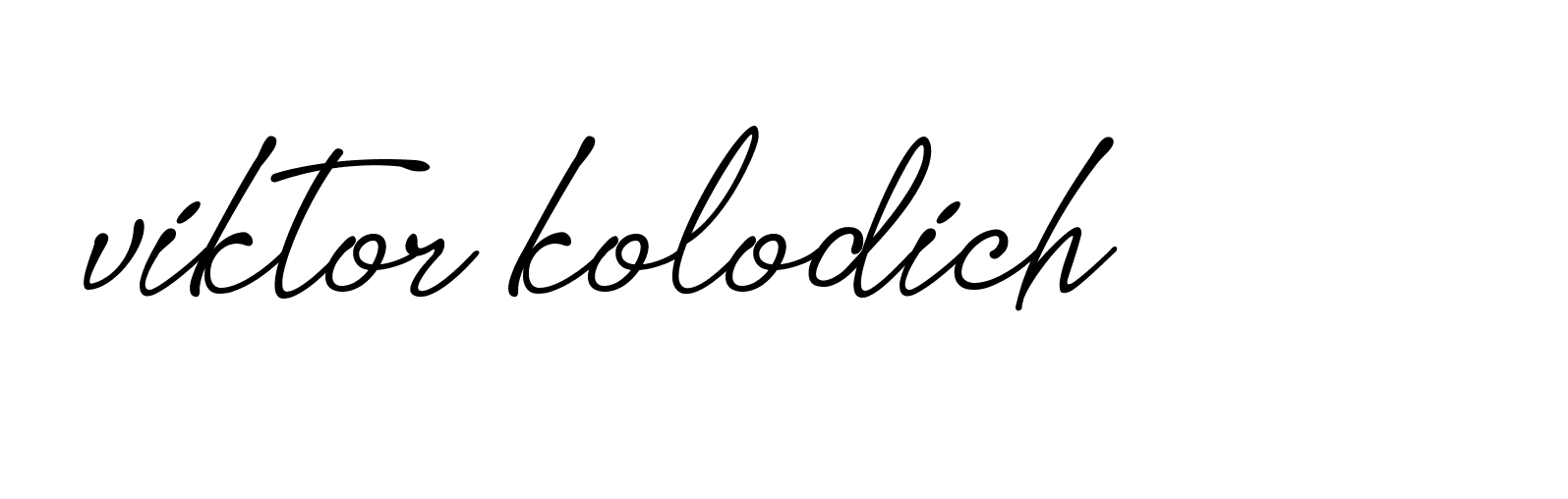 Signature of viktor-kolodich