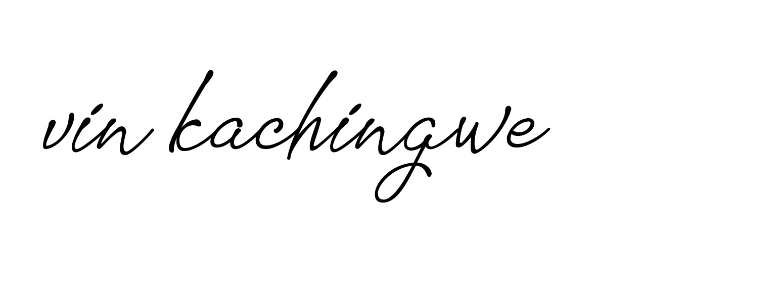 Signature of vin-kachingwe