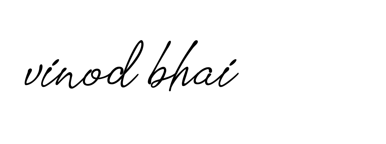 Signature of vinod-bhai-