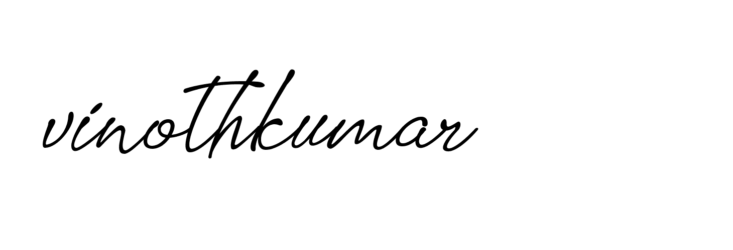 Signature of vinothkumar-