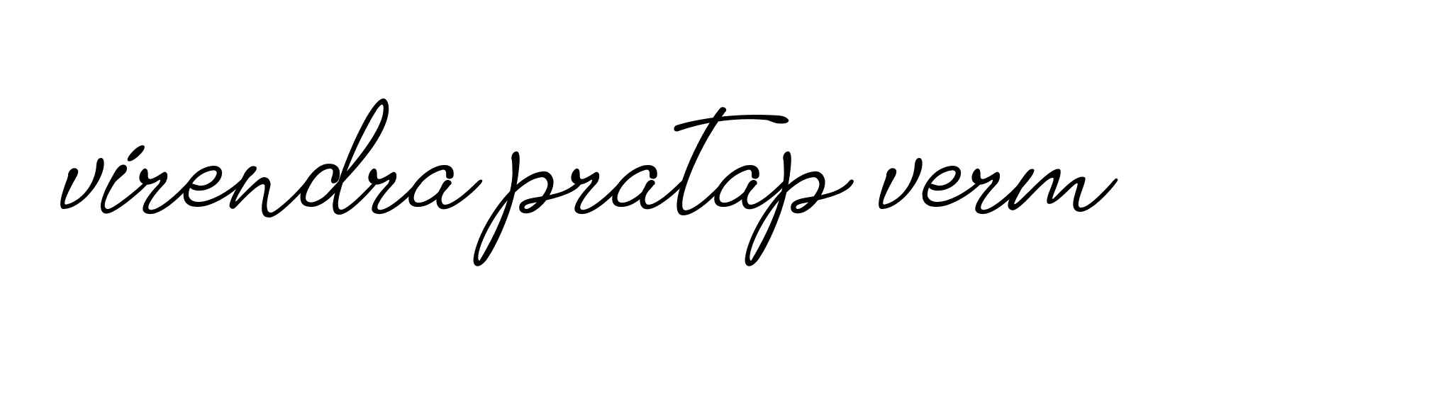 Signature of virendra-pratap-verm