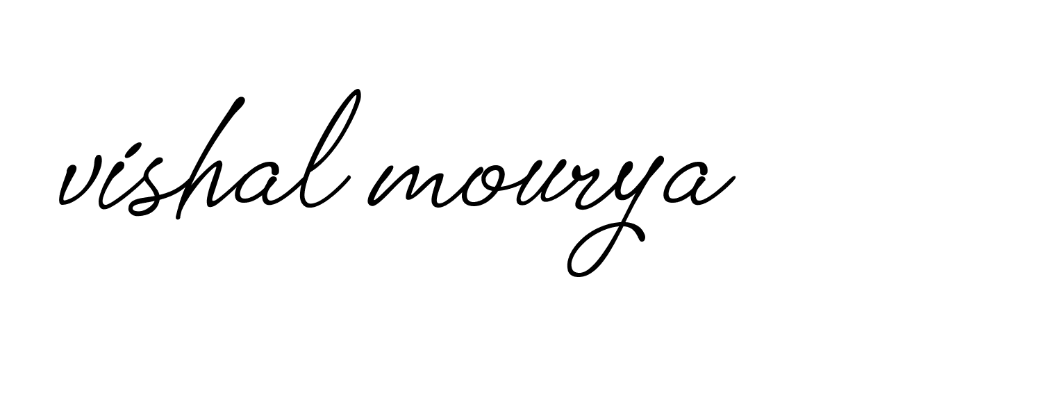 Signature of vishal-mourya