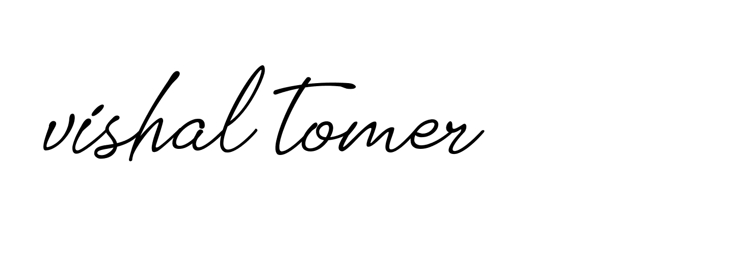 Signature of vishal-tomer-