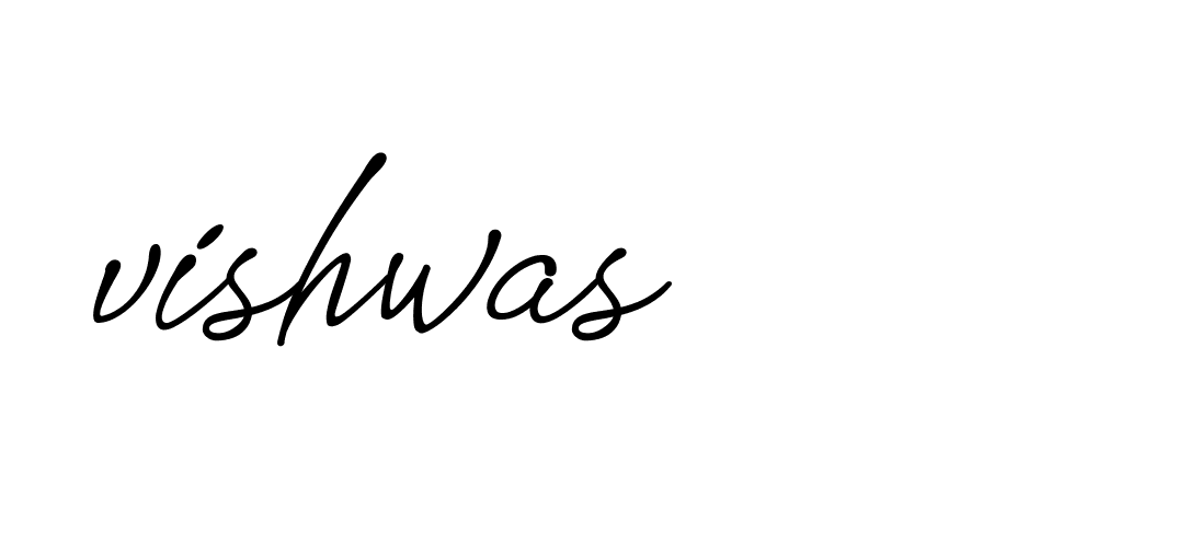 Signature of vishwas