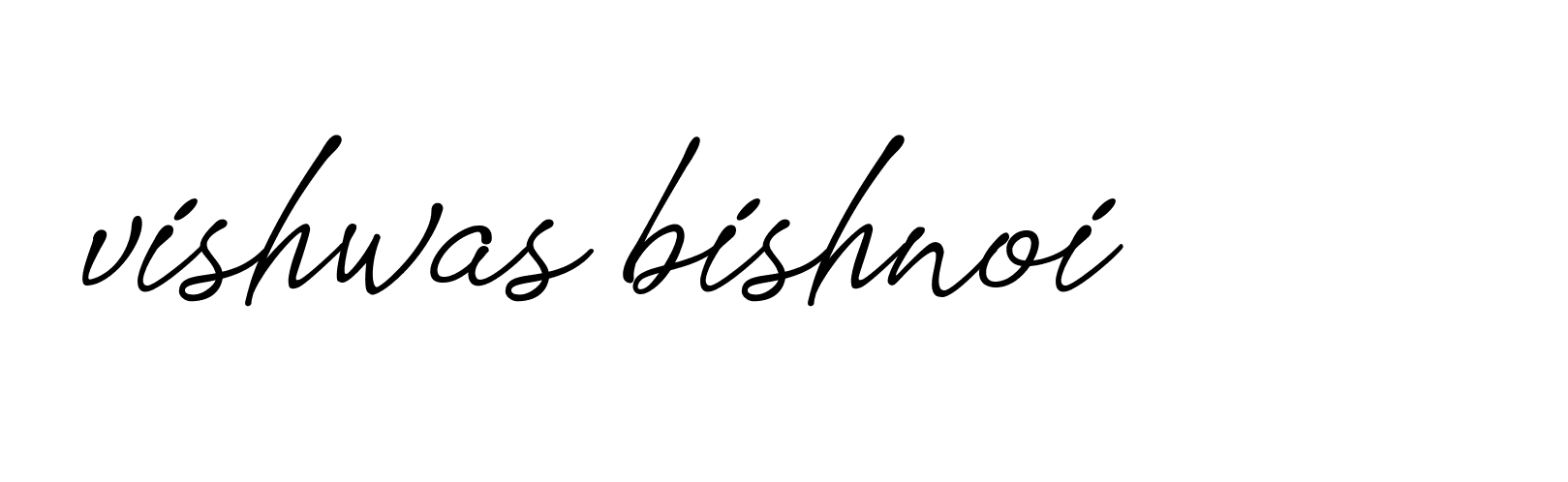 Signature of vishwas-bishnoi