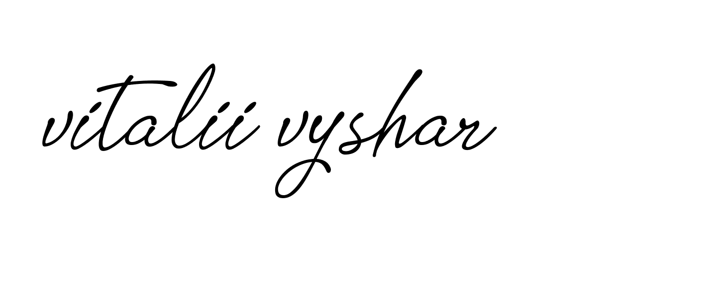 Signature of vitalii-vyshar