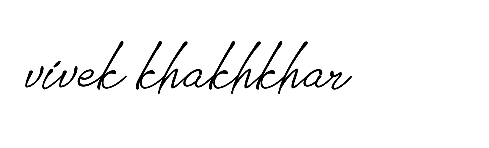 Signature of vivek-khakhkhar