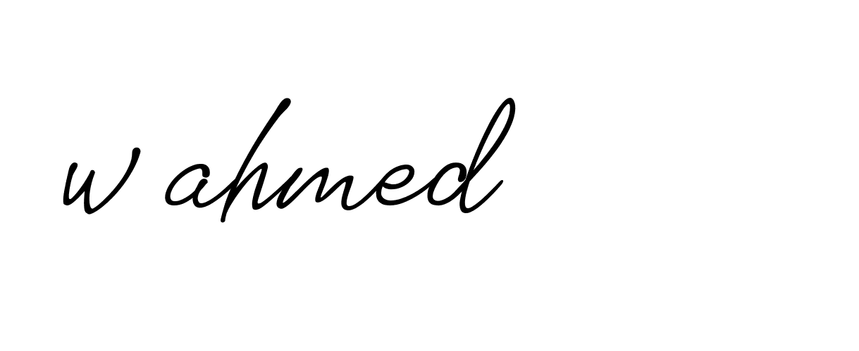 Signature of w-ahmed-