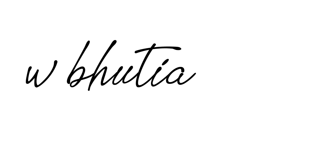 Signature of w-bhutia