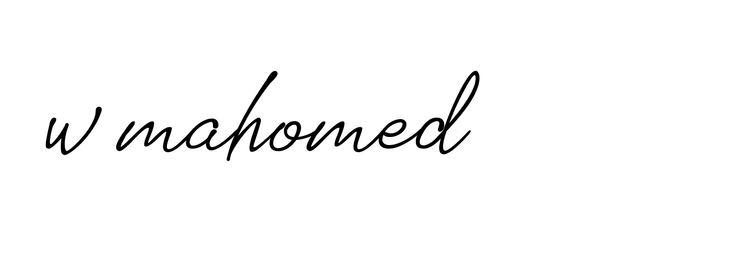 Signature of w-mahomed-