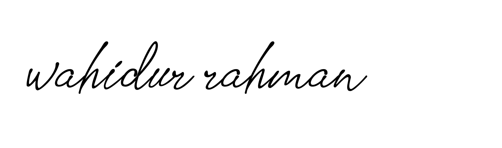 Signature of wahidur-rahman