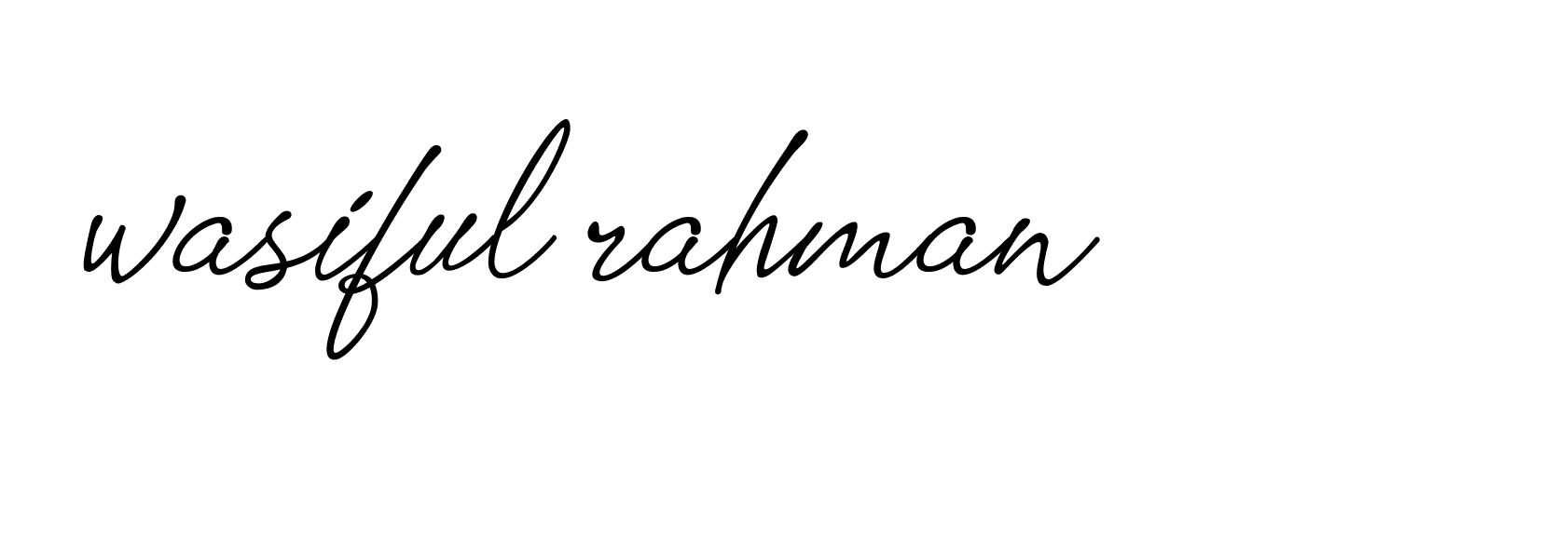 Signature of wasiful-rahman-