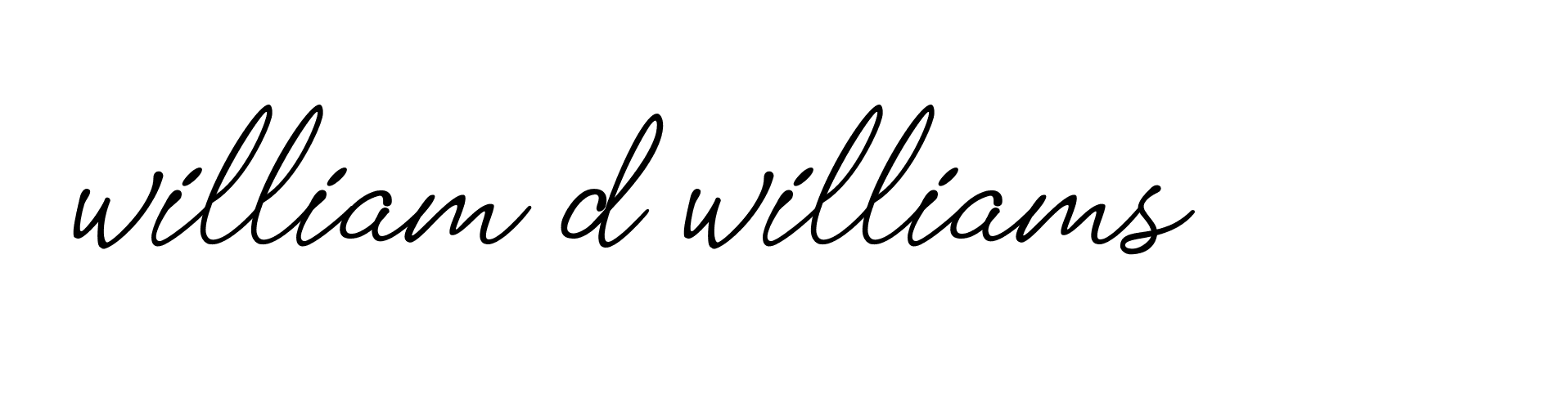 Signature of william-d-williams