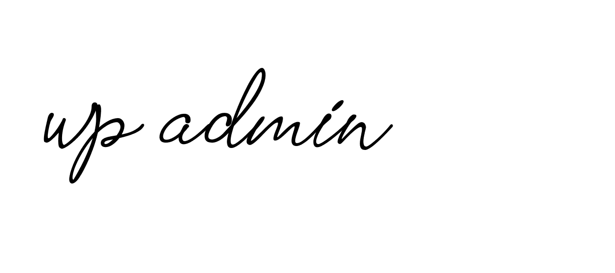 Signature of wp-admin