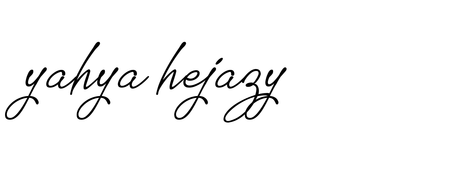 Signature of yahya-hejazy